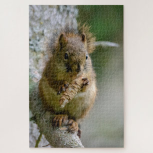Puzzle Écureuil curieux – Nature en gros plan
