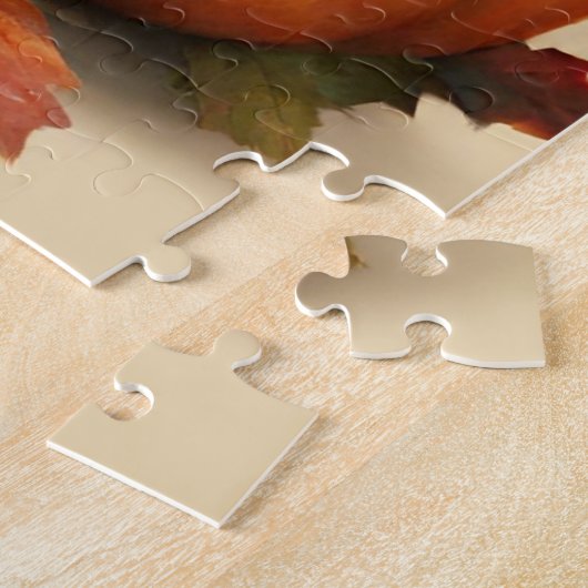 Puzzle Écureuil d'automne avec Citrouille et Feuille en c (Côté)