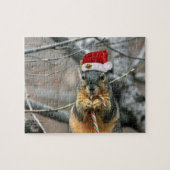 Puzzle Écureuil de Noël (Horizontal)