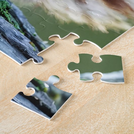 Puzzle Écureuil rouge sur arrière - plan vert (Côté)