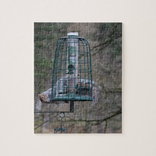 Puzzle Écureuil sur le conducteur d'oiseau (Vertical)