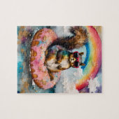 Puzzle Écureuil sur le gazon flottant de l'ânesse Drôle V (Horizontal)