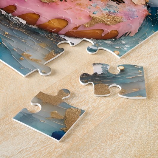 Puzzle Écureuil sur le gazon flottant de l'ânesse Drôle V (Côté)