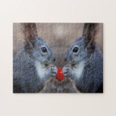 Puzzle Écureuils dans l'amour (Horizontal)