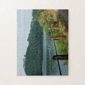Puzzle Edersee Ufer und Schloß Waldeck Legpuzzel (Verticaal)