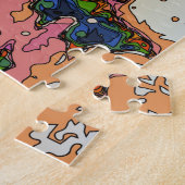 Puzzle Édifice Psychedelic NYC Chrysler Haut de la page F (Côté)