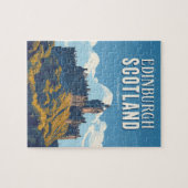 Puzzle Édimbourg vintage Écosse Voyage (Horizontal)