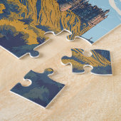 Puzzle Édimbourg vintage Écosse Voyage (Côté)