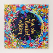 Puzzle Edition limitée Devis Moderne Fun Floral Inspirant (Horizontal)