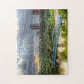 Puzzle Edmonton City Canada. (Vertical)