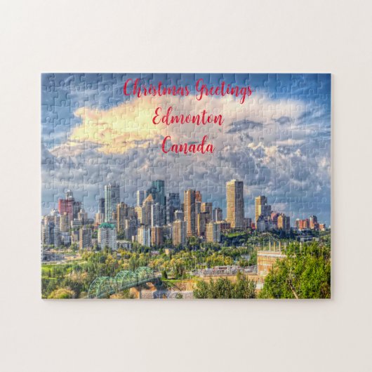Puzzle Edmonton Ville Canada. (Horizontal)