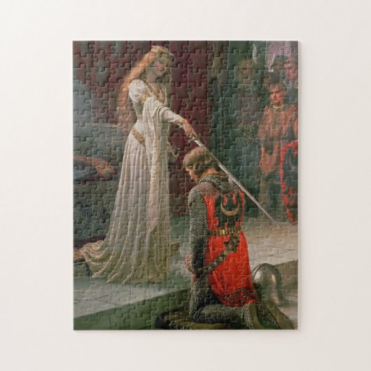 Puzzle "Edmund Blair Leighton" Knight and Lady Painting (Vertical)