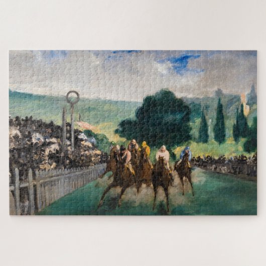 Puzzle Edouard Manet - Les courses à Longchamp (Horizontal)