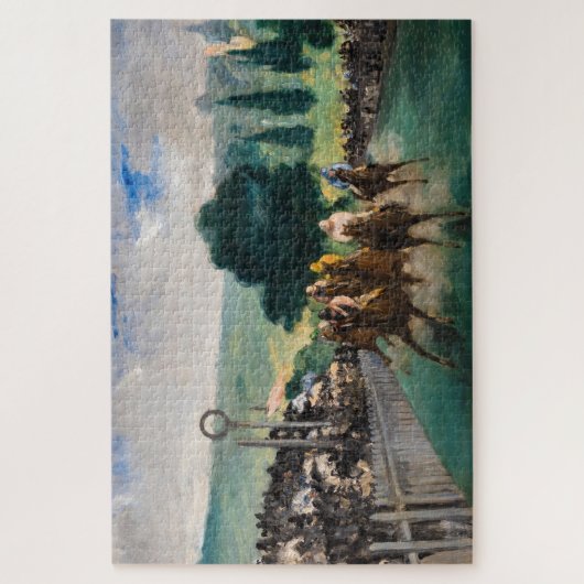 Puzzle Edouard Manet - Les courses à Longchamp (Vertical)
