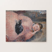 Puzzle Edouard Manet - Woman with a Cat (Horizontal)