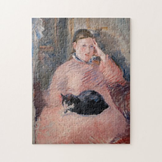Puzzle Edouard Manet - Woman with a Cat (Vertical)