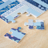 Puzzle Édredon bleu (Côté)
