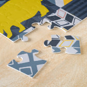 Puzzle Édredon de Faux d'hippopotames (Côté)