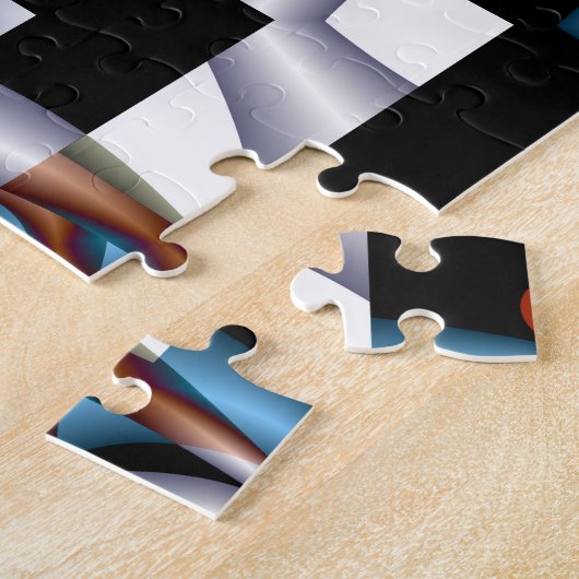 Puzzle Édredon fol de fractale (Côté)