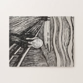 Puzzle Edvard Munch La Lithographie De Cri Imprimer Célèb (Horizontal)