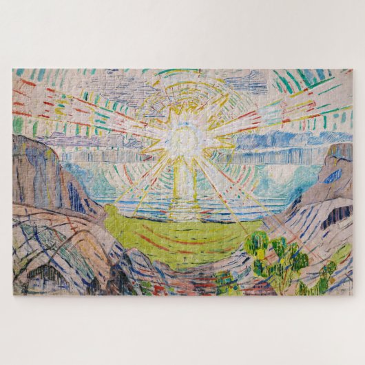 Puzzle Edvard Munch - Le Soleil 1910 (Horizontal)