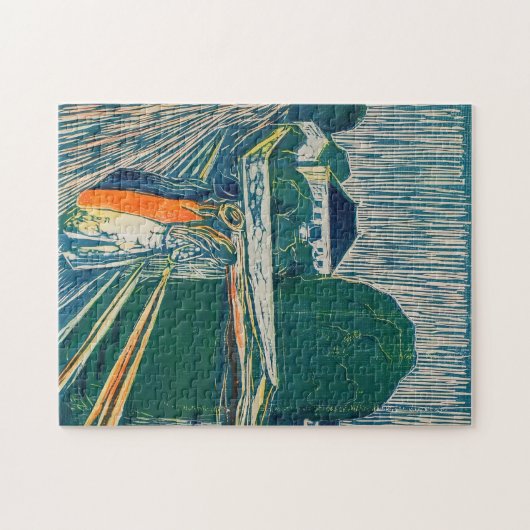 Puzzle Edvard Munch - Les filles sur le pont, Lithographe (Horizontal)