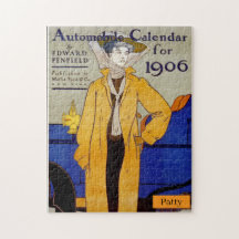 PUZZLE Edward Penfield Automobile Calendar Art