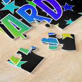 Puzzle "EDWARD" Prénom, Amusant "HEUREUX ANNIVERSAIRE" (Côté)