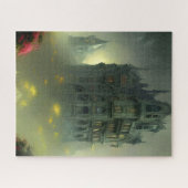 Puzzle Eerie Gothic Mansion Art numérique (Horizontal)
