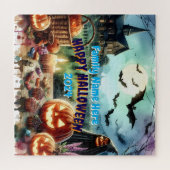 Puzzle Eerie Halloween Night Watercolor (Horizontal)
