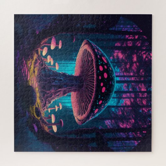 Puzzle Eerie Magical Giant Toadstool en forêt (Horizontal)