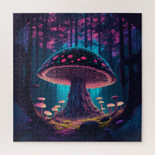 Puzzle Eerie Magical Giant Toadstool en forêt
