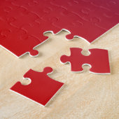 Puzzle Effacement rouge aux couleurs bleues, conception (Côté)