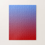 Puzzle Effacement rouge aux couleurs bleues, conception<br><div class="desc">Une conception simple et simple d'un gradient de couleur s'effaçant de rouge au bleu par des nuances de rougeâtre-pourpre et de pourpre.</div>