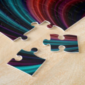 Puzzle Effet 3D turquoise À Double Hélix Fractal Twist (Côté)
