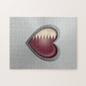 Puzzle Effet d'acier inoxydable de drapeau de coeur du (Horizontal)