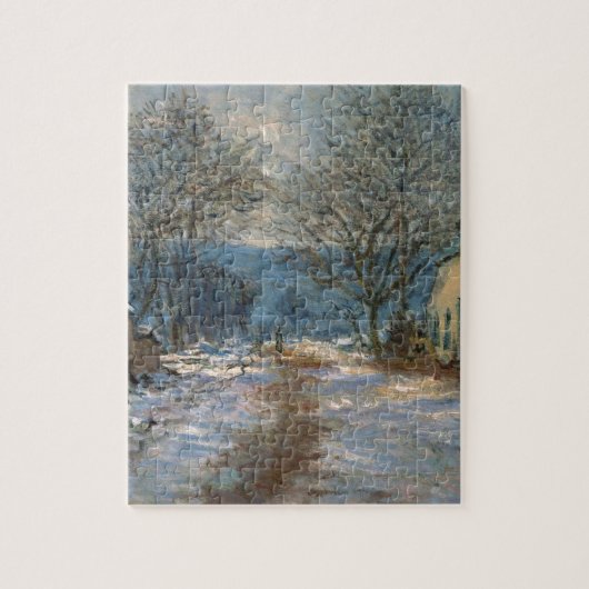 Puzzle Effet de neige chez Limetz par Claude Monet (Vertical)