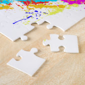 Puzzle Effet de peinture d'éclaboussure de gorille de (Côté)