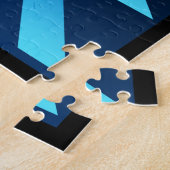Puzzle effet de texte requin typographie (Côté)