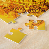Puzzle Effet d'or de calendrier aztèque (Côté)