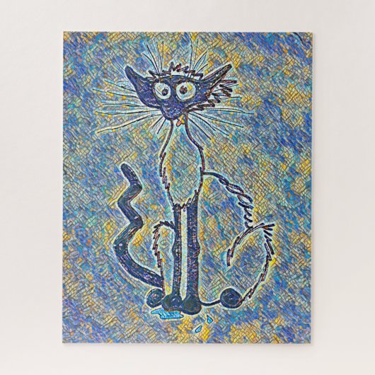 Puzzle effilé de chat (Vertical)