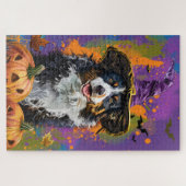 Puzzle Éffrayant Australien Berger Halloween Citrouille s (Horizontal)