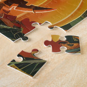 Puzzle Éffrayant Bernese Mountain Halloween Citrouille so (Côté)