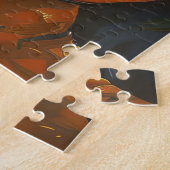 Puzzle Éffrayant Corgi Chien Halloween Citrouille sorcier (Côté)