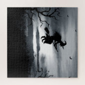 Puzzle Éffrayant Halloween Arrière - plan Design Vintage (Horizontal)