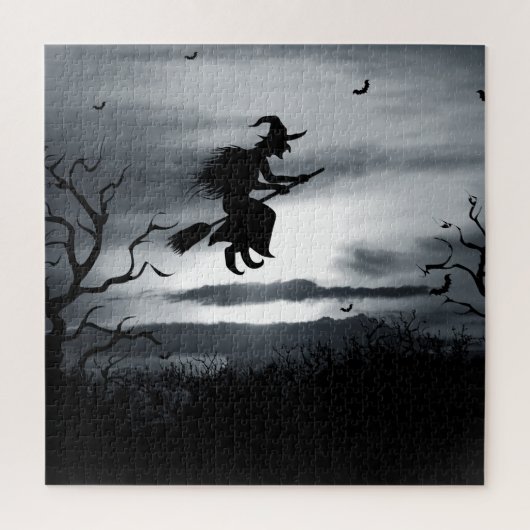 Puzzle Éffrayant Halloween Arrière - plan Design Vintage (Vertical)
