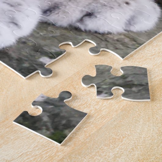 Puzzle Effrayant léopard de neige (Côté)