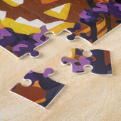 Puzzle Éffrayant Springer Spaniel Halloween Witch Citroui (Côté)