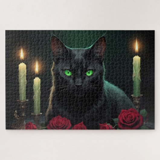 Puzzle Effrayant yeux de Kitty Green (Horizontal)