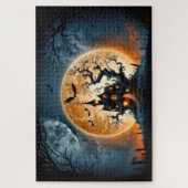 Puzzle Éffrayante demeure hantée après la nuit (Vertical)